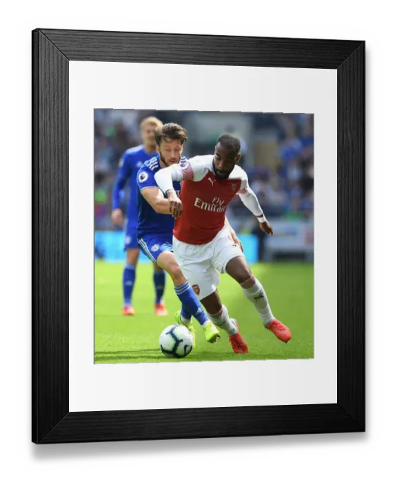 Framed Print : Lacazette vs. Arter: Clash in the Premier League - Cardiff City vs. Arsenal FC (2018-19) Framed Print : Lacazette vs. Arter: Clash in the Premier League - Cardiff City vs. Arsenal FC (2018-19)