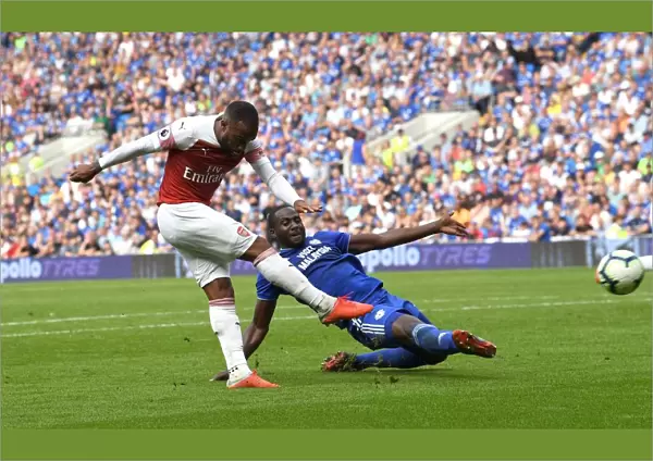 Alexandre Lacazette's Dramatic Goal Past Sol Bamba in the Cardiff Derby