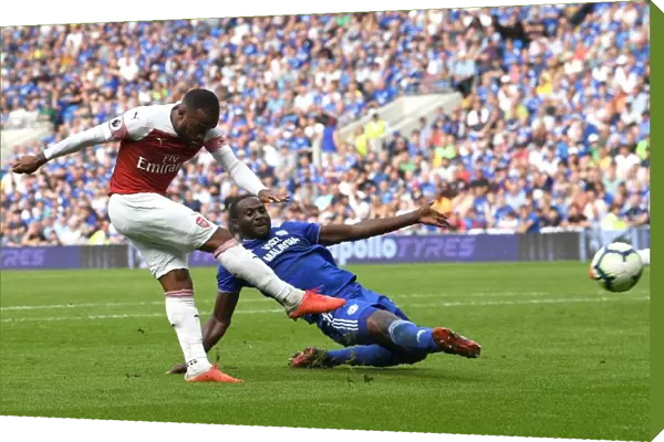 Alexandre Lacazette's Dramatic Goal Past Sol Bamba in the Cardiff Derby