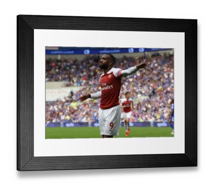 Framed Print : Alexandre Lacazette's Hat-Trick: Arsenal Dominates Cardiff City in Premier League Framed Print : Alexandre Lacazette's Hat-Trick: Arsenal Dominates Cardiff City in Premier League