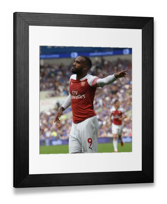 Framed Print : Alexandre Lacazette's Hat-Trick: Arsenal's Impressive Win Against Cardiff City in Premier League Framed Print : Alexandre Lacazette's Hat-Trick: Arsenal's Impressive Win Against Cardiff City in Premier League