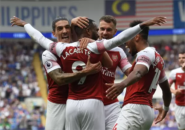 Arsenal's Lacazette and Bellerin: Unstoppable Partnership Scores Third Goal vs Cardiff City