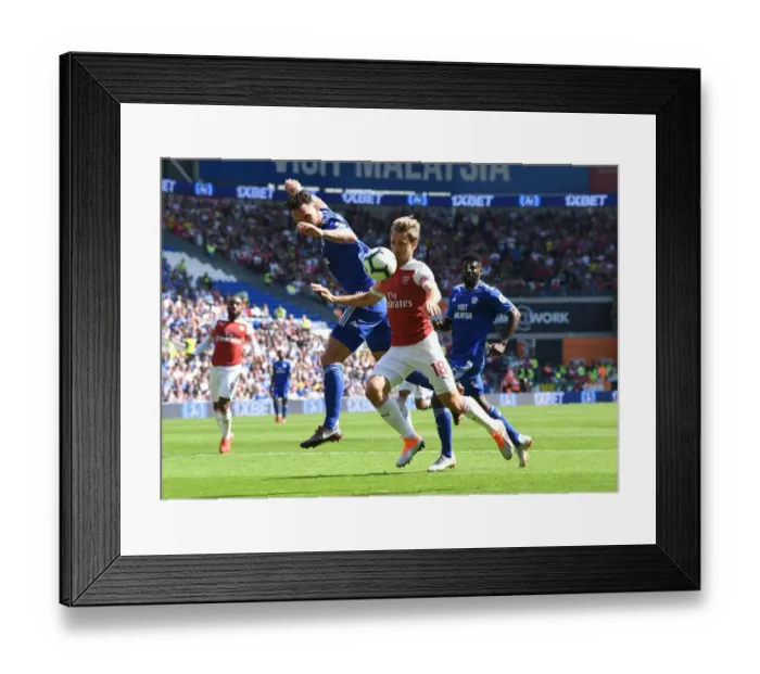 Framed Print : Nacho Monreal vs. Sean Morrison: Clash of the Defenders - Cardiff City vs. Arsenal FC, Premier League 2018-19 Framed Print : Nacho Monreal vs. Sean Morrison: Clash of the Defenders - Cardiff City vs. Arsenal FC, Premier League 2018-19