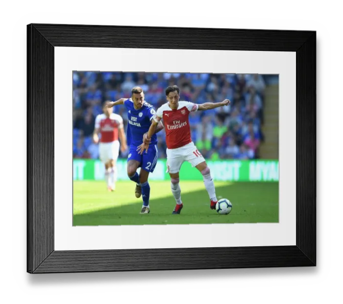 Framed Print : Clash of Talents: Ozil vs. Camarasa - Cardiff City vs. Arsenal FC, Premier League 2018-19 Framed Print : Clash of Talents: Ozil vs. Camarasa - Cardiff City vs. Arsenal FC, Premier League 2018-19