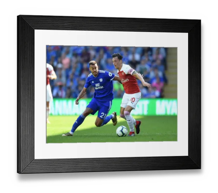 Framed Print : Ozil vs. Camarasa: Clash of the Midfield Maestros - Cardiff City vs. Arsenal FC, Premier League 2018-19 Framed Print : Ozil vs. Camarasa: Clash of the Midfield Maestros - Cardiff City vs. Arsenal FC, Premier League 2018-19
