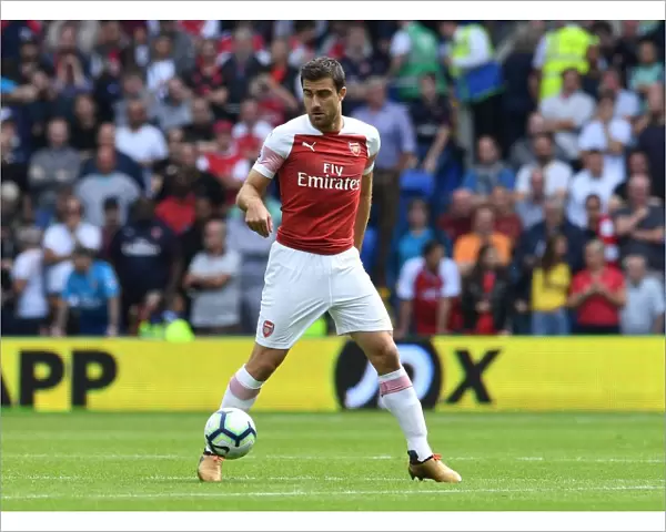 Sokratis in Action: Cardiff City vs Arsenal FC, Premier League 2018-19