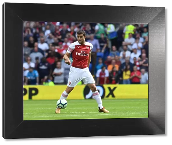 Sokratis in Action: Cardiff City vs Arsenal FC, Premier League 2018-19