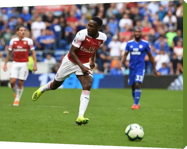 Danny Welbeck in Action: Cardiff City vs. Arsenal FC, Premier League 2018-19