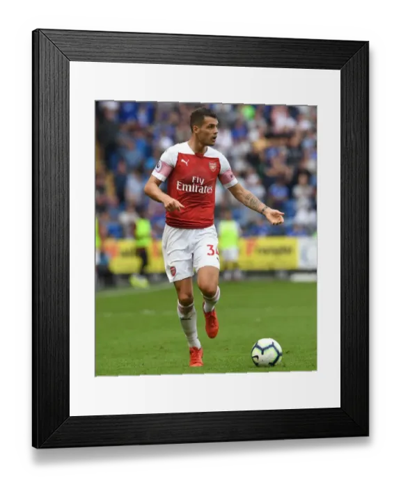 Framed Print : Granit Xhaka: Arsenal's Brilliant Midfield Performance Against Cardiff City, Premier League 2018-19 Framed Print : Granit Xhaka: Arsenal's Brilliant Midfield Performance Against Cardiff City, Premier League 2018-19