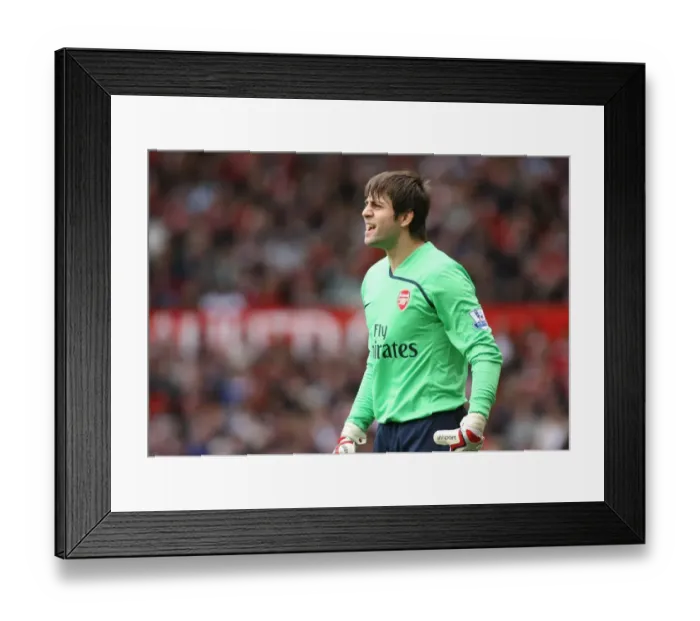 Framed Print : Arsenal's Lukasz Fabianski Shines in 0:0 Draw Against Manchester United, Old Trafford, 2009