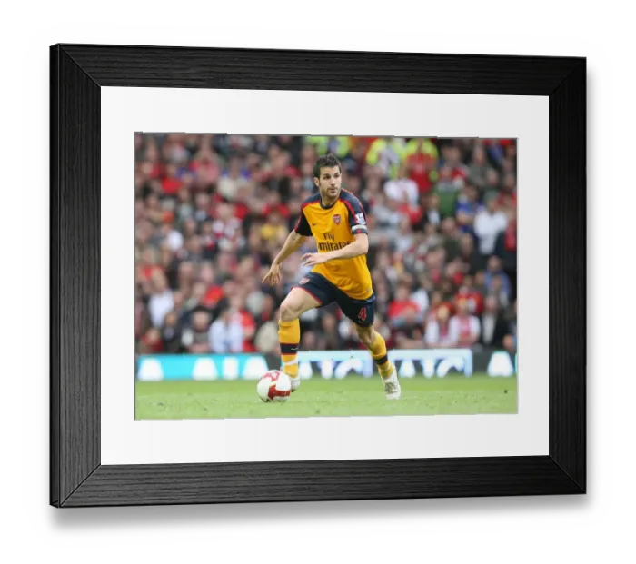 Framed Print : Cesc Fabregas: The Battle at Old Trafford, 0:0 Arsenal, Premier League, 2009 Framed Print : Cesc Fabregas: The Battle at Old Trafford, 0:0 Arsenal, Premier League, 2009