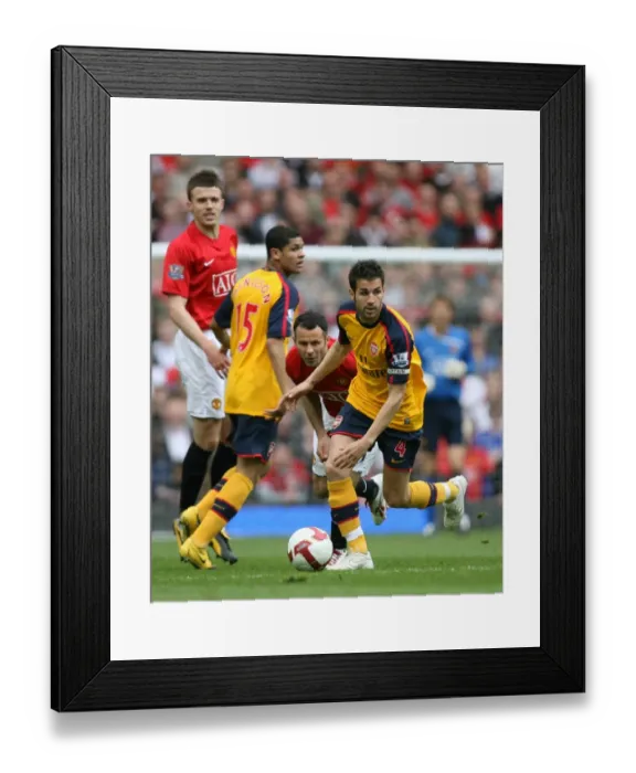 Framed Print : Cesc Fabregas and Denilson