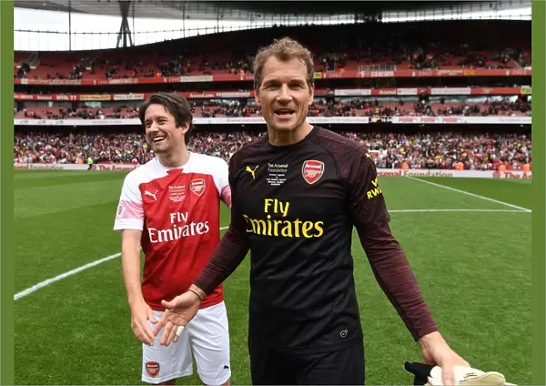 Arsenal Legends: Rosicky and Lehmann Reunited - A Nostalgic Encounter at Emirates Stadium