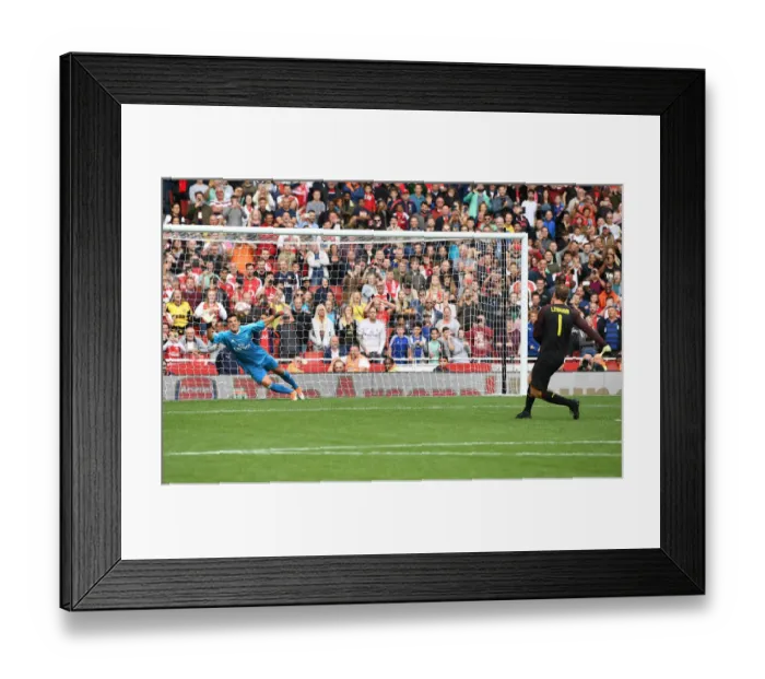 Framed Print : Lehmann's Last-Minute Penalty: Arsenal Legends vs Real Madrid Legends Framed Print : Lehmann's Last-Minute Penalty: Arsenal Legends vs Real Madrid Legends