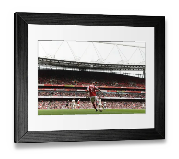 Framed Print : Jeremie Aliadiere in Action: Arsenal Legends vs Real Madrid Legends (2018-19)
