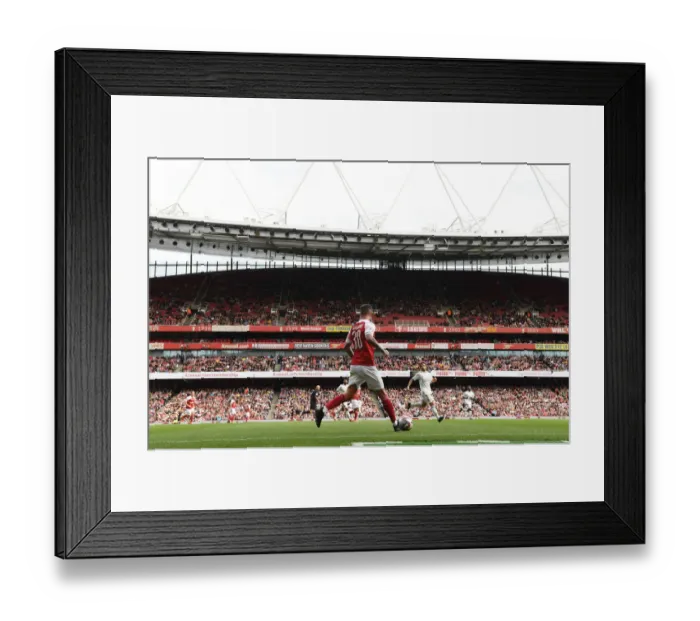 Framed Print : Jeremie Aliadiere in Action: Arsenal Legends vs Real Madrid Legends (2018-19)