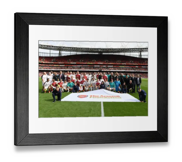 Framed Print : Arsenal Legends vs. Real Madrid Legends: A Clash of Football Greats (2018-19) Framed Print : Arsenal Legends vs. Real Madrid Legends: A Clash of Football Greats (2018-19)