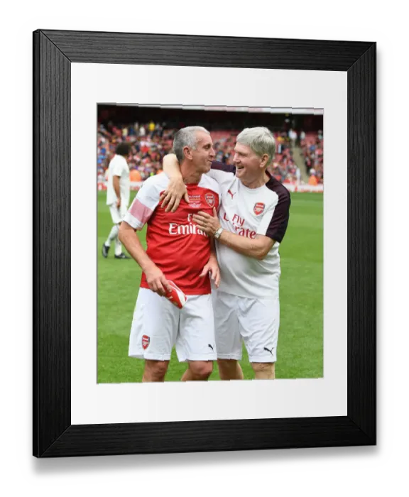 Framed Print : Arsenal Legends: Pat Rice and Nigel Winterburn Reunited at Emirates Stadium Framed Print : Arsenal Legends: Pat Rice and Nigel Winterburn Reunited at Emirates Stadium