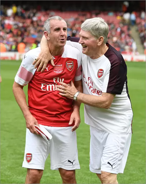 Arsenal Legends: Pat Rice and Nigel Winterburn Reunite at Emirates Stadium