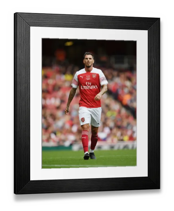 Framed Print : Jeremie Aliadiere Shines: Arsenal Legends vs Real Madrid Legends at Emirates Stadium