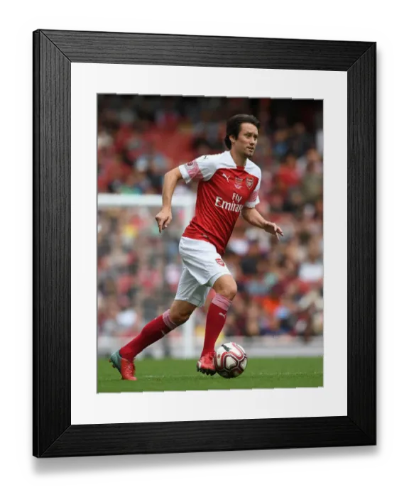 Framed Print : Arsenal Legends vs Real Madrid Legends: Rosicky's Shining Moment at Emirates Stadium