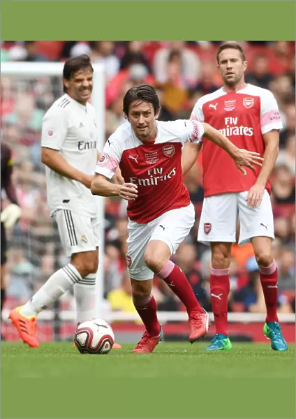 Arsenal Legend Rosicky Steals the Show against Real Madrid Legends