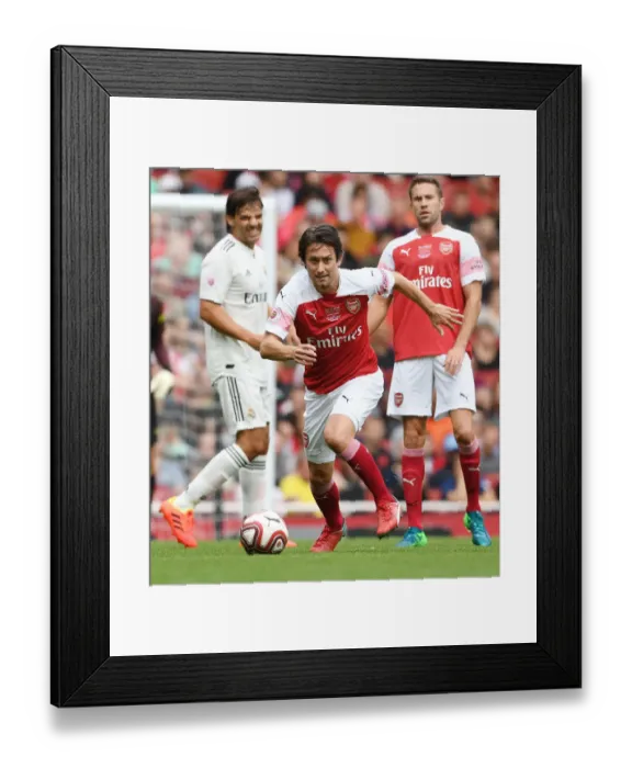 Framed Print : Arsenal Legend Rosicky Steals the Show against Real Madrid Legends Framed Print : Arsenal Legend Rosicky Steals the Show against Real Madrid Legends