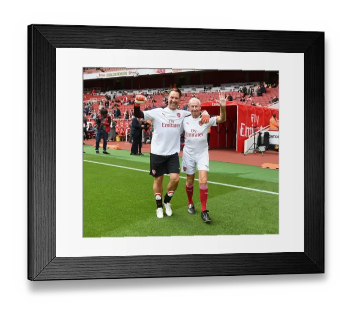 Framed Print : Arsenal Legends: Seaman vs. Wilson vs. Real Madrid Icons