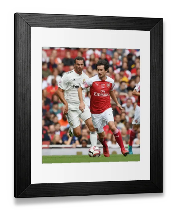 Framed Print : Rosicky Shines: Arsenal Legends Outplay Real Madrid Legends, Rosicky Outclasses Pavon Framed Print : Rosicky Shines: Arsenal Legends Outplay Real Madrid Legends, Rosicky Outclasses Pavon