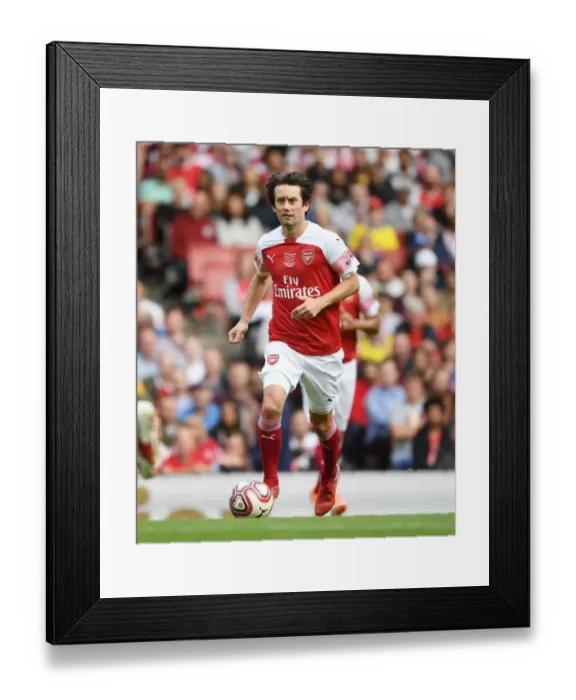 Framed Print : Arsenal Legends vs Real Madrid Legends: Rosicky's Unforgettable Moment at Emirates Stadium