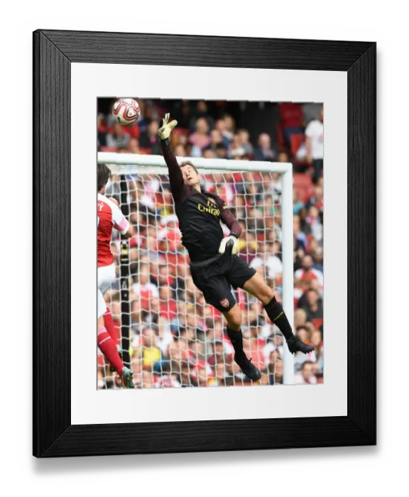 Framed Print : Jens Lehmann's Last Stand: Arsenal Legends vs Real Madrid Legends at Emirates Stadium