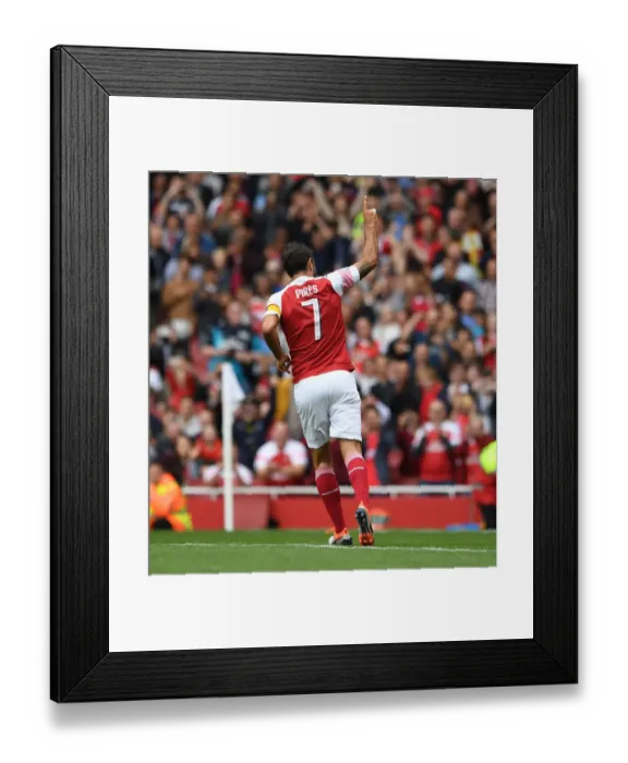 Framed Print : Robert Pires Scores the Decisive Penalty: Arsenal Legends vs Real Madrid Legends Shootout at Emirates Stadium