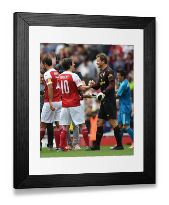 Framed Print : Arsenal Legends: Jens Lehmann and Tomas Rosicky Reunite on the Emirates Field against Real Madrid Legends Framed Print : Arsenal Legends: Jens Lehmann and Tomas Rosicky Reunite on the Emirates Field against Real Madrid Legends