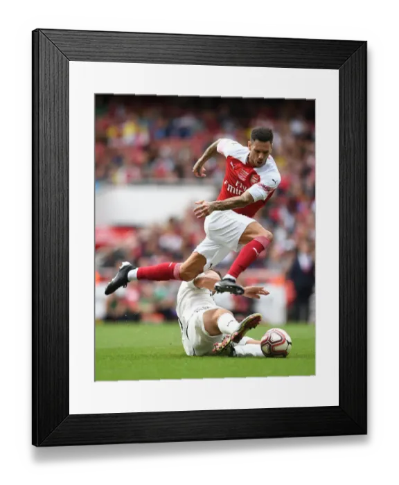 Framed Print : Jeremie Aliadiere: Action-Packed Moments from Arsenal Legends vs Real Madrid Legends (2018-19)