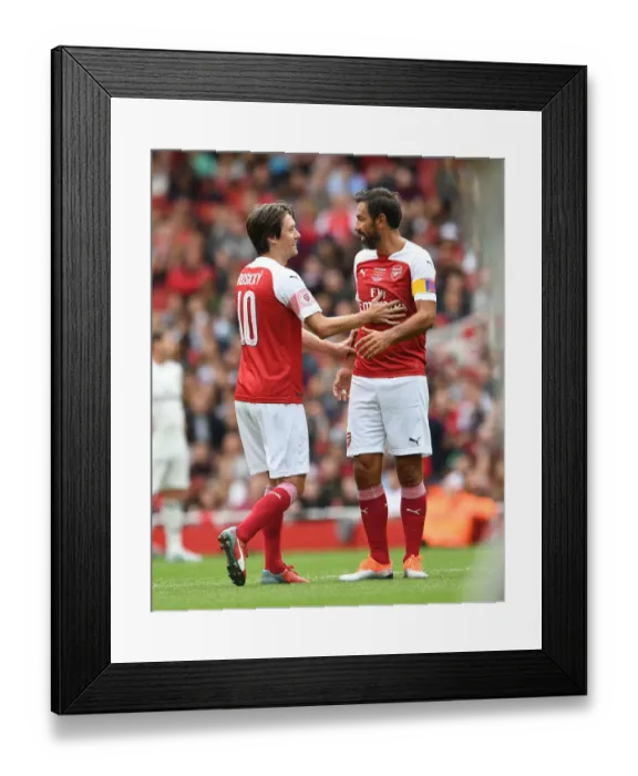 Framed Print : Arsenal Legends: Rosicky and Pires Reunited - A Glorious Battle against Real Madrid Legends (2018-19) Framed Print : Arsenal Legends: Rosicky and Pires Reunited - A Glorious Battle against Real Madrid Legends (2018-19)