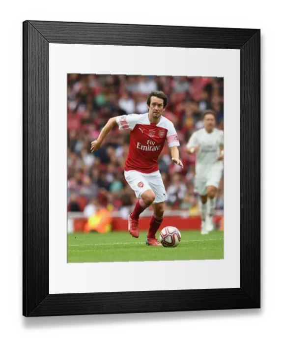 Framed Print : Arsenal Legends vs Real Madrid Legends: Rosicky's Glorious Moment at Emirates Stadium