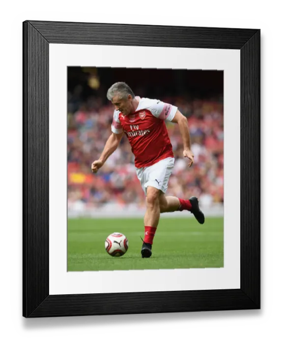 Framed Print : A Clash of Football Legends: Davor Sukur Shines for Arsenal Against Real Madrid (2018-19)
