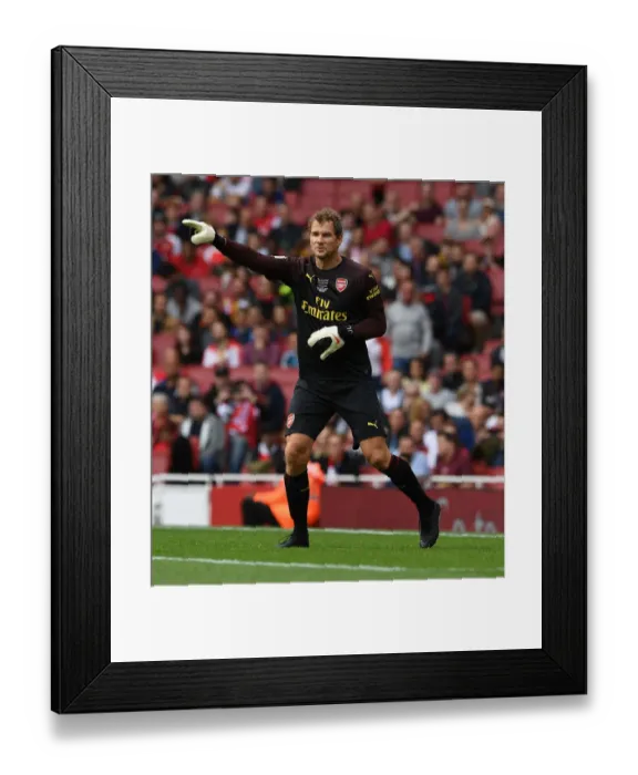 Framed Print : Iconic Clash: Jens Lehmann for Arsenal vs Real Madrid Legends