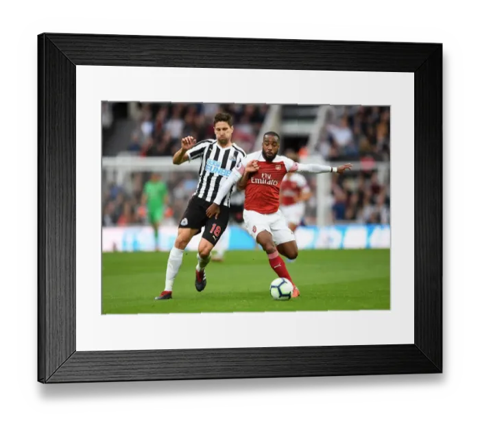 Framed Print : Alexandre Lacazette (Arsenal) Federico Fernandez (Newcastle). Newcastle United 1 Framed Print : Alexandre Lacazette (Arsenal) Federico Fernandez (Newcastle). Newcastle United 1