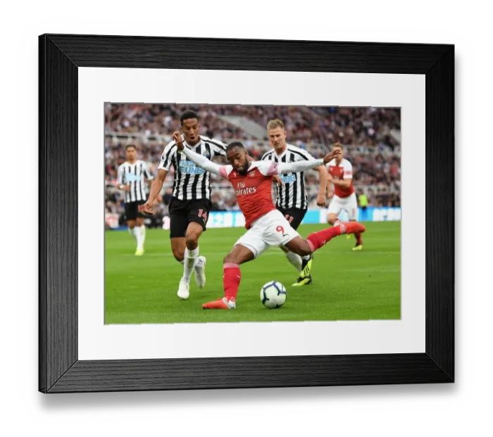 Framed Print : Lacazette vs. Hayden: Intense Moment at St. James Park - Arsenal vs. Newcastle, Premier League 2018-19 Framed Print : Lacazette vs. Hayden: Intense Moment at St. James Park - Arsenal vs. Newcastle, Premier League 2018-19