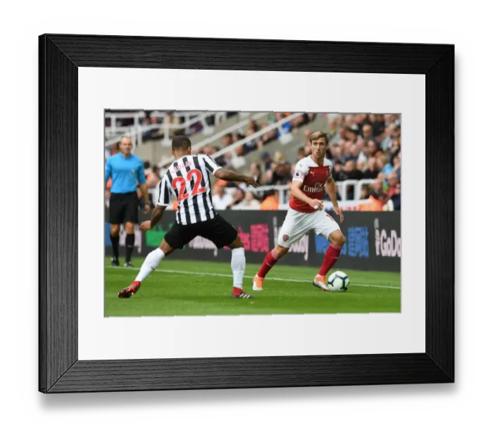 Framed Print : Clash at St. James Park: Monreal vs Yedlin