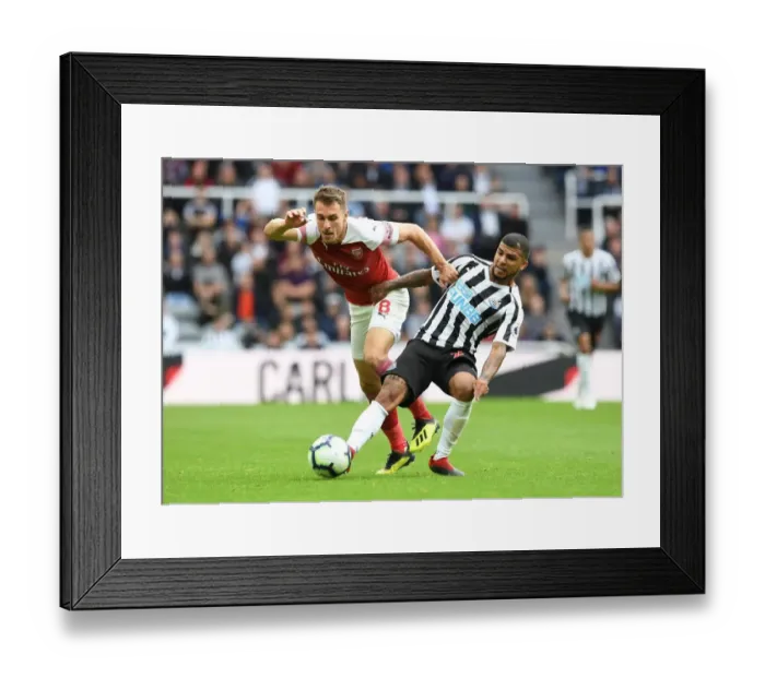Framed Print : Ramsey vs. Kenedy: A Premier League Clash at St. James Park, 2018 / 19 Framed Print : Ramsey vs. Kenedy: A Premier League Clash at St. James Park, 2018 / 19