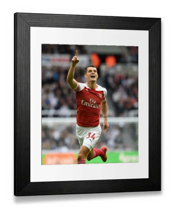 Framed Print : Granit Xhaka's Stunner: Arsenal's Game-Winning Goal vs. Newcastle United (2018-19) Framed Print : Granit Xhaka's Stunner: Arsenal's Game-Winning Goal vs. Newcastle United (2018-19)