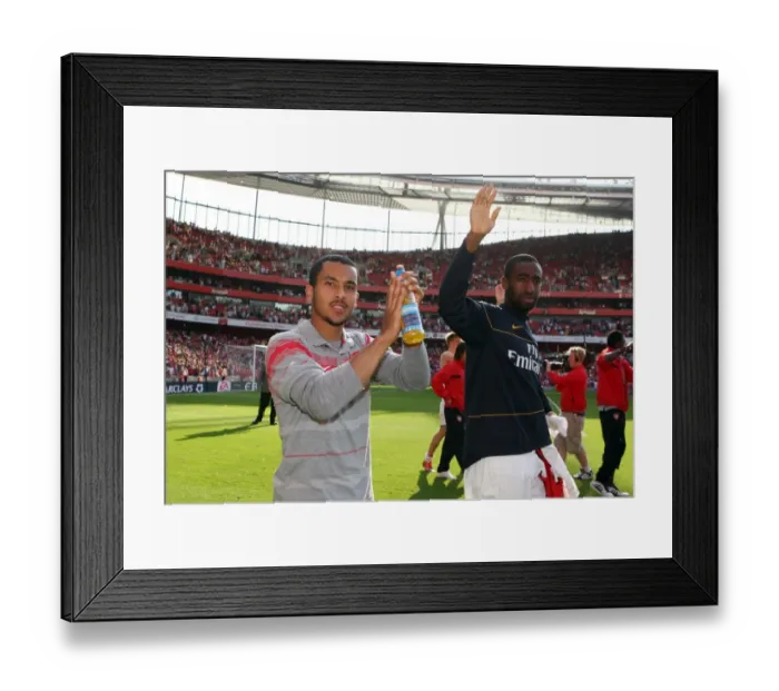 Framed Print : Theo Walcott and Johan Djourou Framed Print : Theo Walcott and Johan Djourou