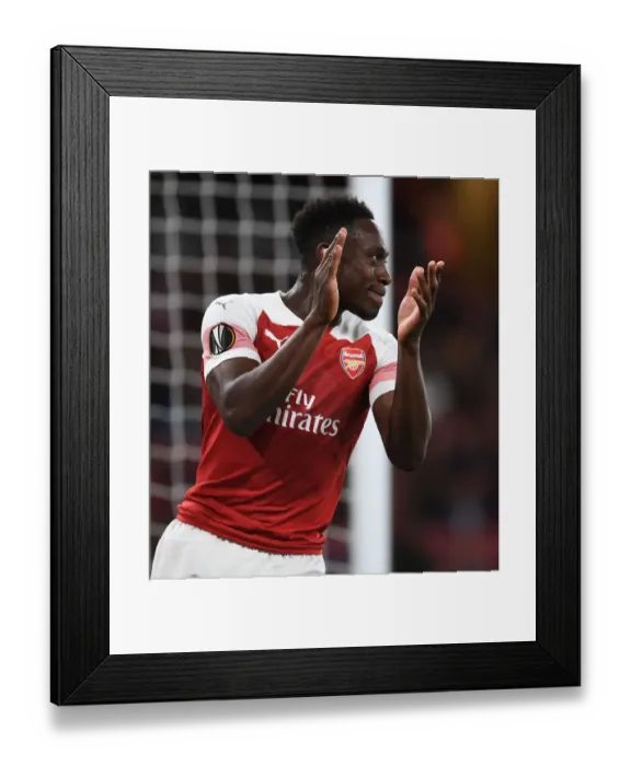 Framed Print : Danny Welbeck in Action for Arsenal vs. Vorskla Poltava, UEFA Europa League 2018-19