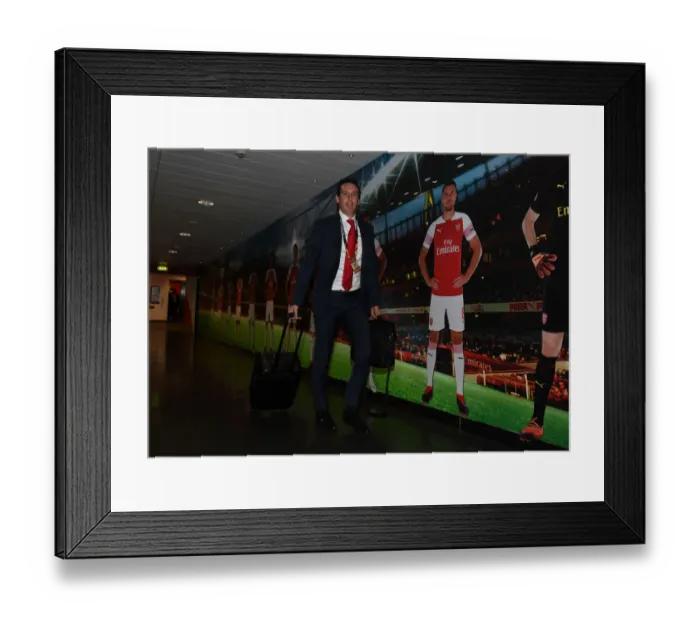 Framed Print : Unai Emery Leads Arsenal in Europa League Clash against Vorskla Poltava (September 2018)