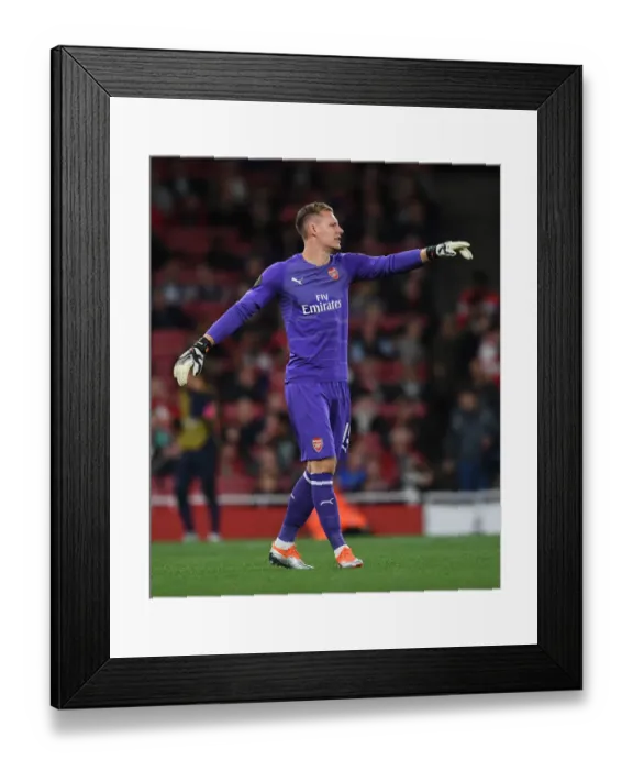 Framed Print : Arsenal's Europa League Star: Bernd Leno in Action Framed Print : Arsenal's Europa League Star: Bernd Leno in Action
