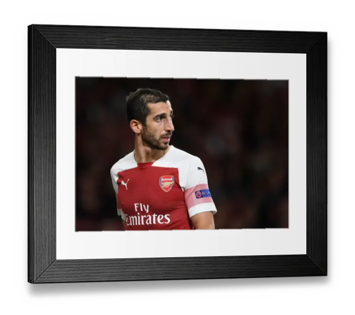 Framed Print : Mkhitaryan in Action: Arsenal vs Vorskla Poltava, UEFA Europa League 2018-19