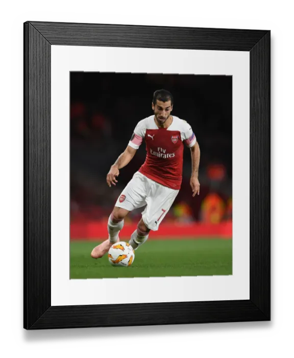 Framed Print : Arsenal's Mkhitaryan Shines in Europa League Clash against Vorskla Poltava Framed Print : Arsenal's Mkhitaryan Shines in Europa League Clash against Vorskla Poltava