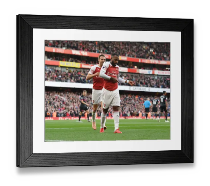 Framed Print : Alex Lacazette Scores First Goal: Arsenal vs Everton, Premier League 2018-19 Framed Print : Alex Lacazette Scores First Goal: Arsenal vs Everton, Premier League 2018-19